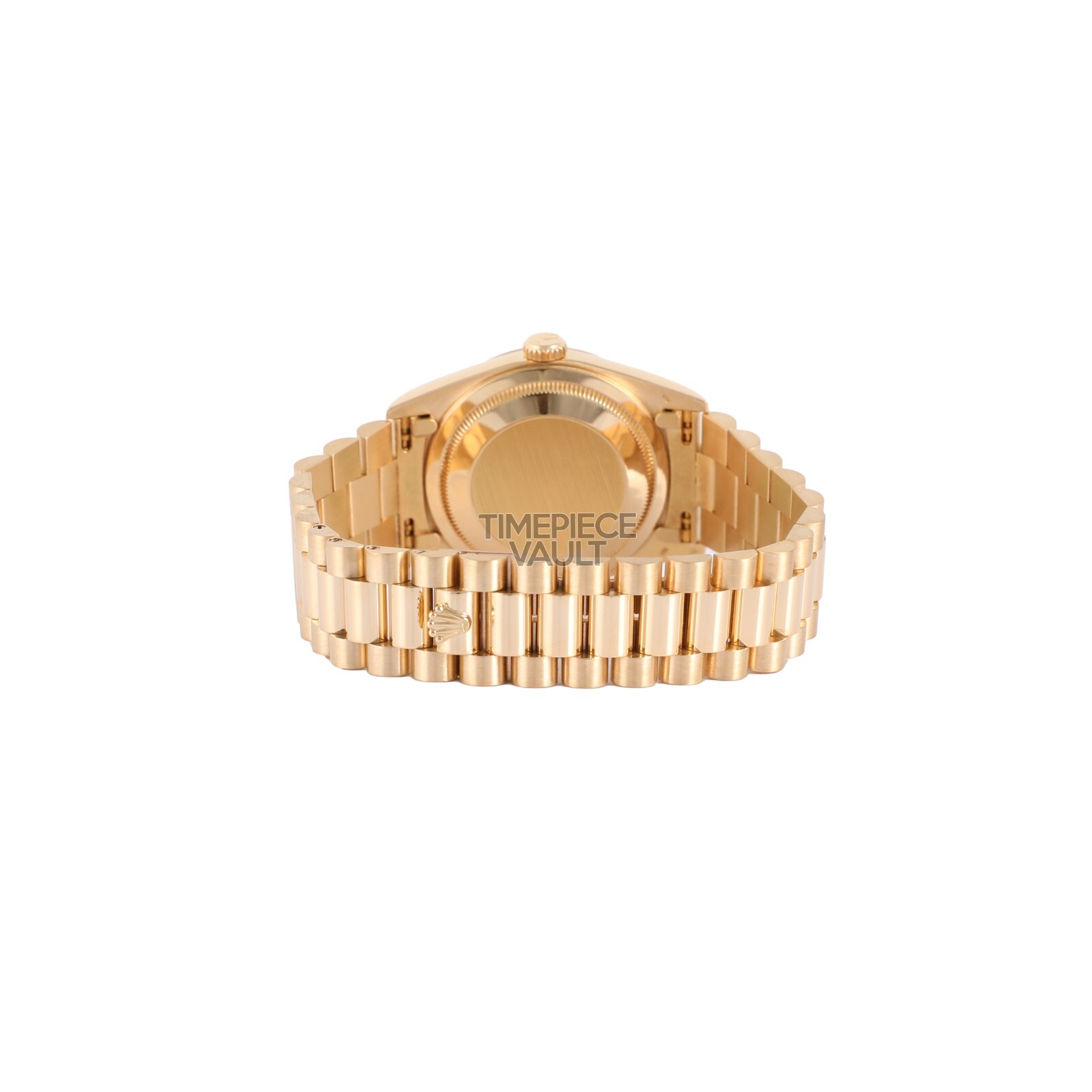 Rolex Day-Date 18k Yellow Gold 18238 36mm White MOP Diamond Pave Emerald Dial