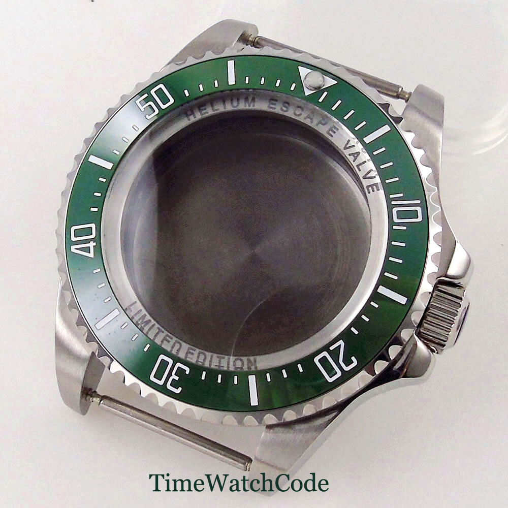 43mm Watch Case Fit SEA NH34 NH35 ETA2824 PT5000 ST2130 Ceramic/Aluminum Bezel