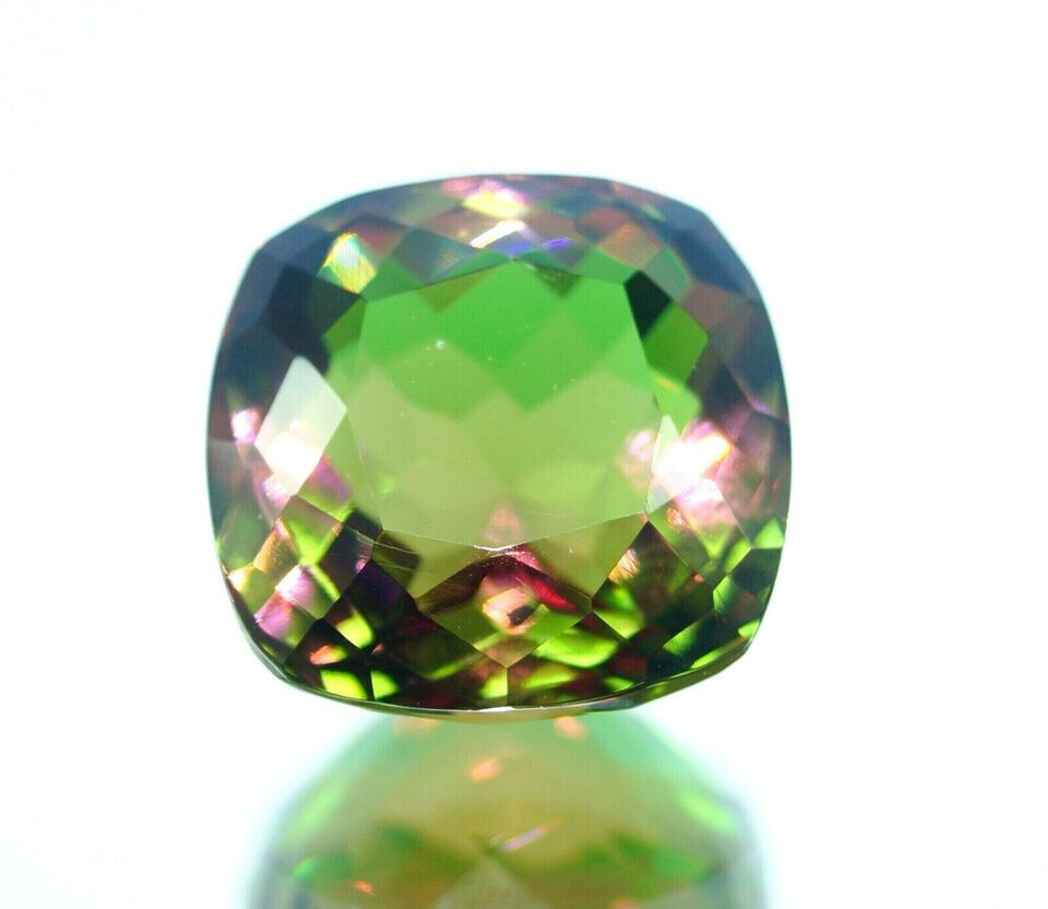 AAA+ Large Natural Zultanite 7 Color Cushion Cut 31.50 Ct. Turkish Loose Gemston