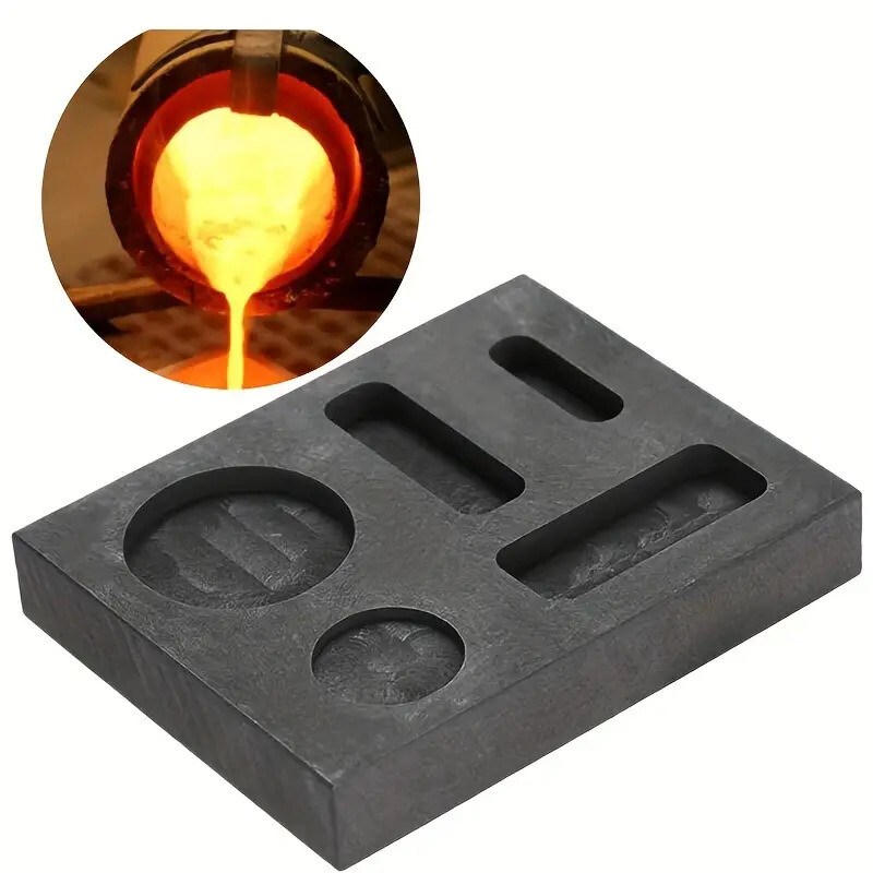 Gold Silver Graphite Ingot Mold Crucible For Melting Casting Refining
