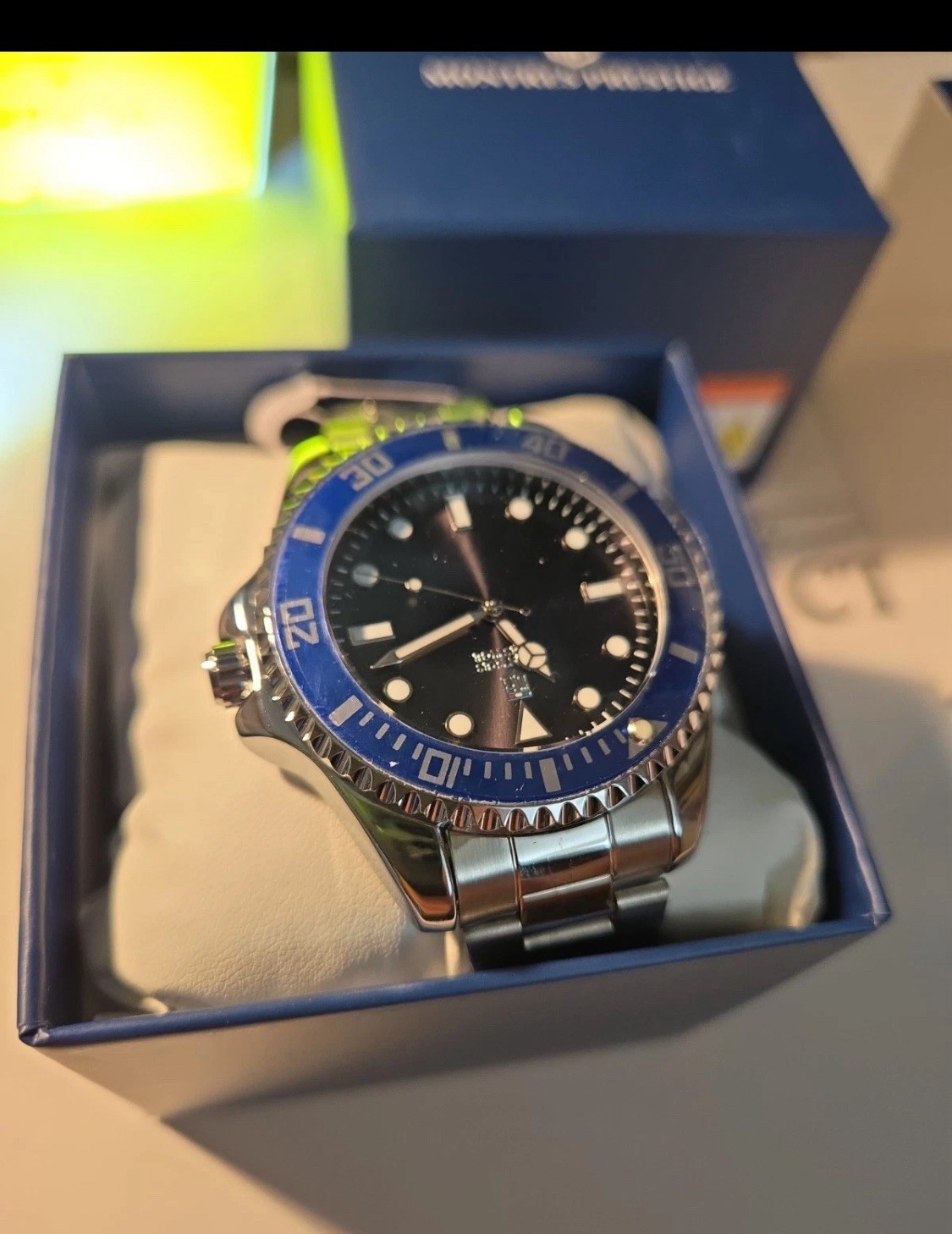 Invicta X Montres Prestige Men’s Blue/Black/Silver Watch 42mm MPW-0082 NEW