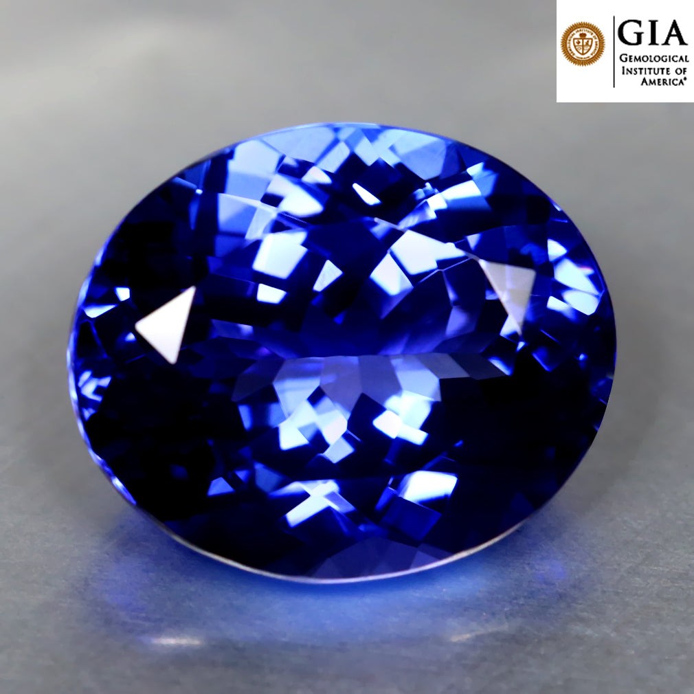 GIA Certified 7.50 ct AAAA Oval (13.24 x 11.09 mm) Natural D’Block Tanzanite