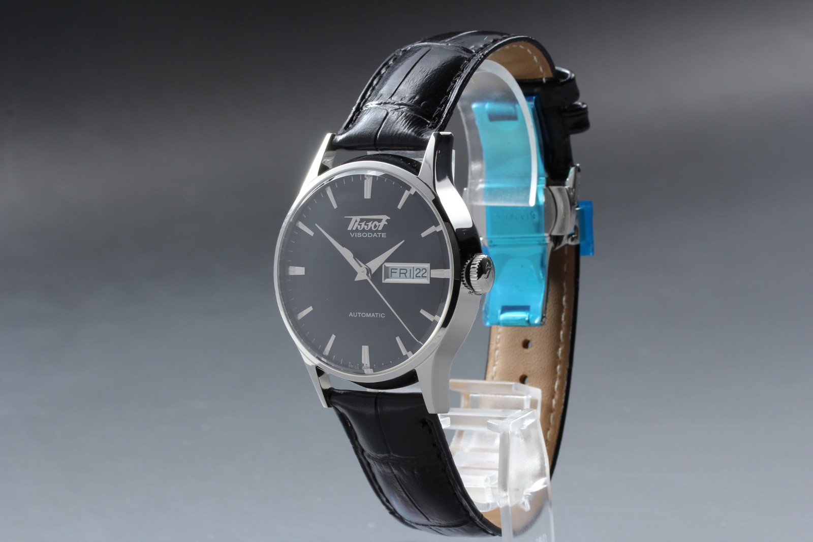 TISSOT Heritage Visodate Automatic T019430B Black Day Date Swiss Made Mens Watch