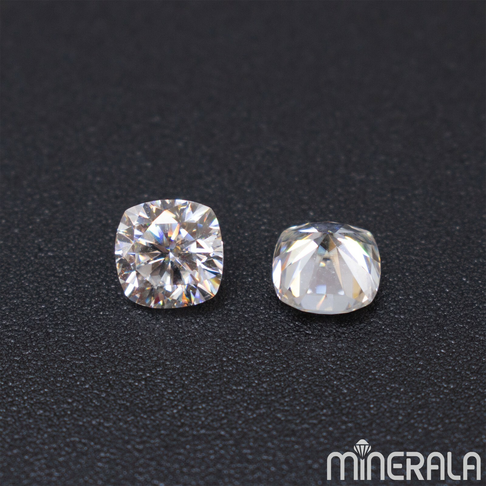 MOISSANITE GEMSTONE CUSHION FACETED 6mm LAB DIAMOND CUT D-E VVS CLARITY WP0273F
