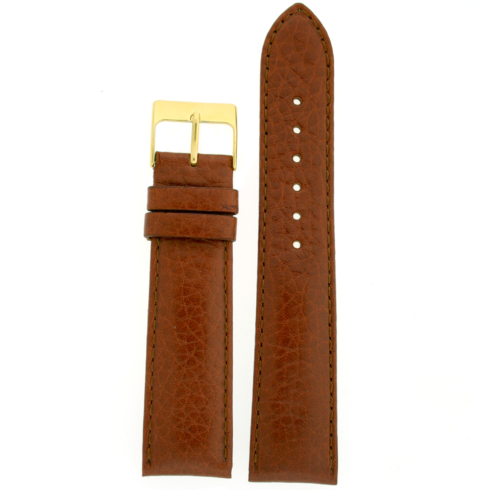 Watch Band Calfskin Genuine Leather Brown Padded 12 14 16 18 20 21mm 22 24
