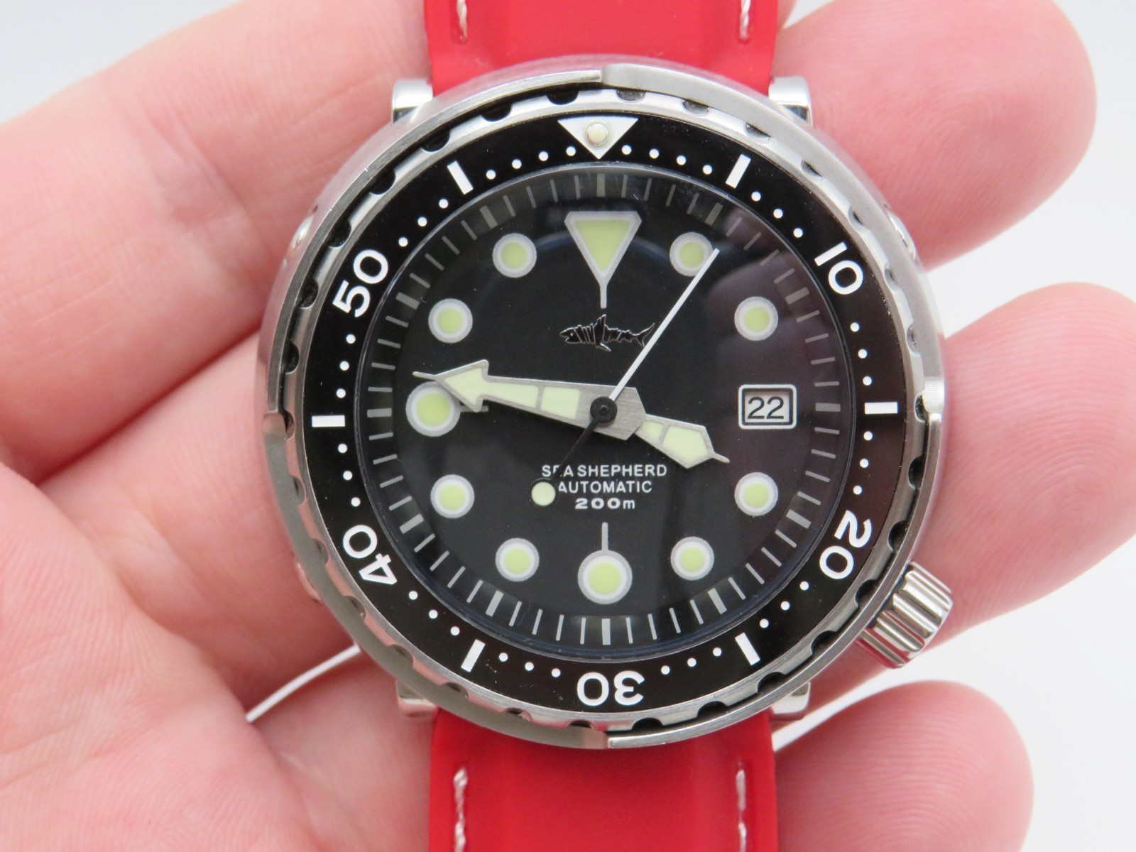 Heimdallr Sharkey Tuna Sea Shepard NH35 Automatic Dive Watch Stainless Steel
