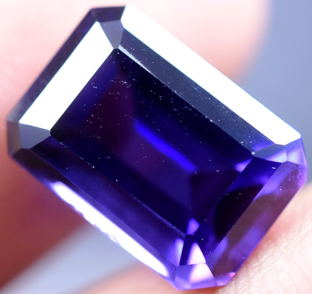 Very Clean 9.65 Ct Natural Purple Blue Tanzanite IF GGL Certified Loose Gem!!