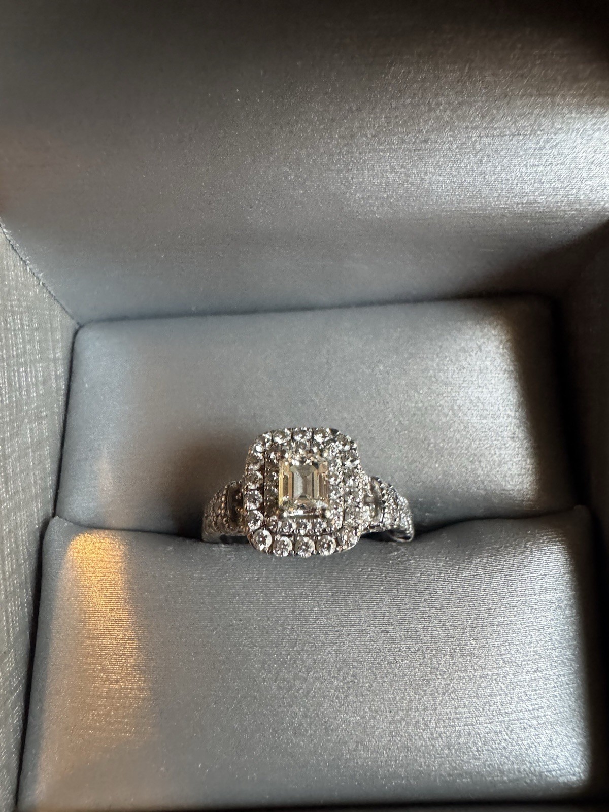 Zales Celebration Diamond Engagement Ring Size 6 1/2 1.19 CTTW 14K White Gold