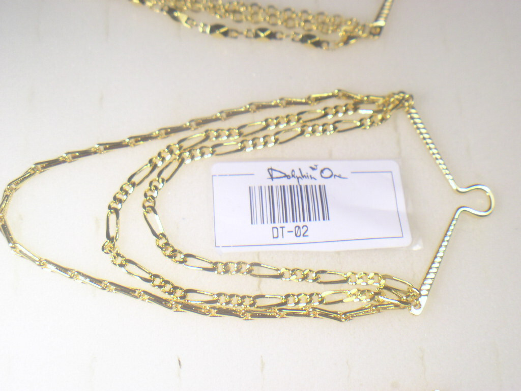 # 3 .. DESIGNER VINTAGE CHAIN BUTTON STYLE TIE BAR CLIP WHOLESALE LOT DTLOT