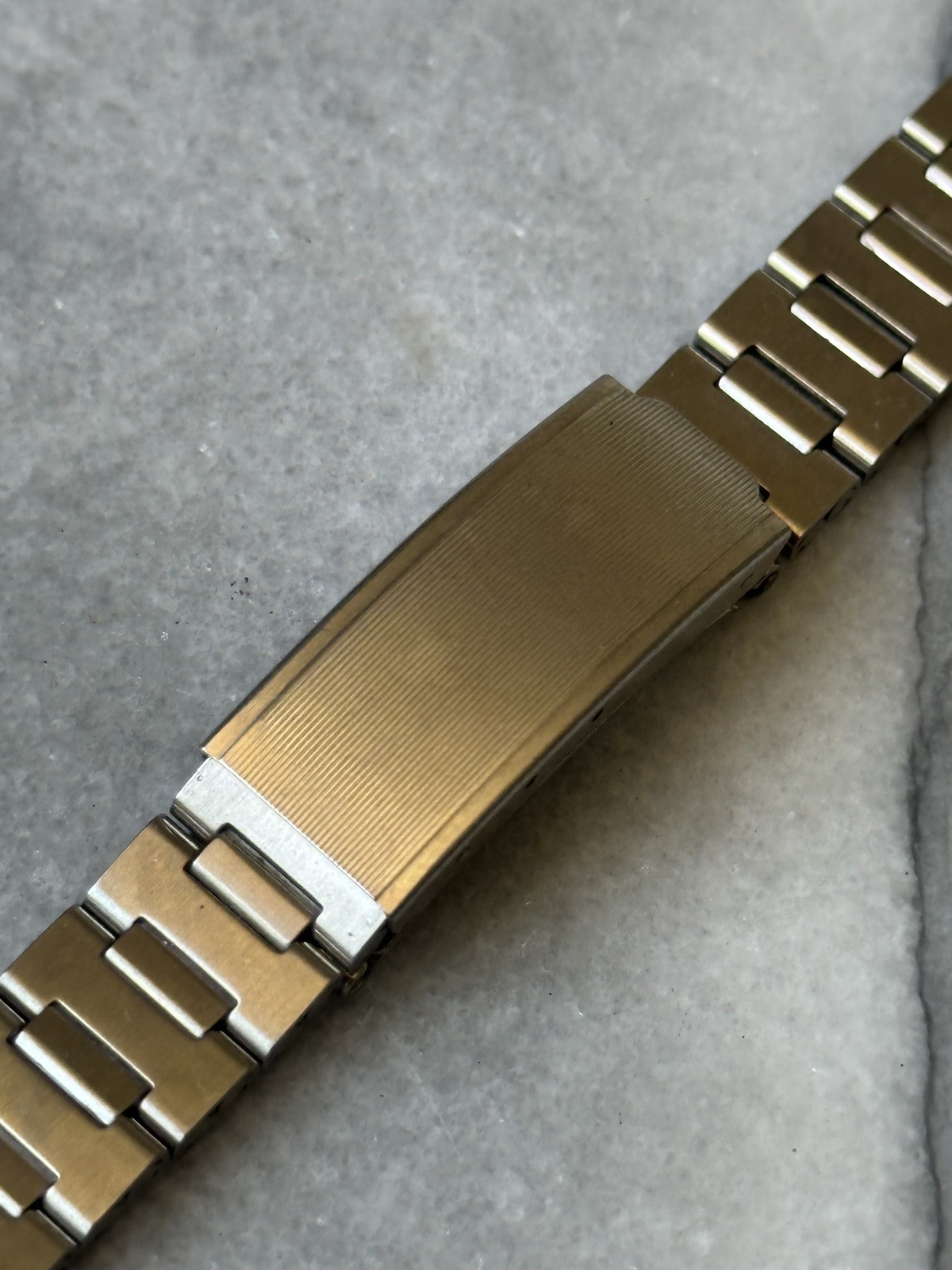 Bracelet de montre vintage en acier inoxydable