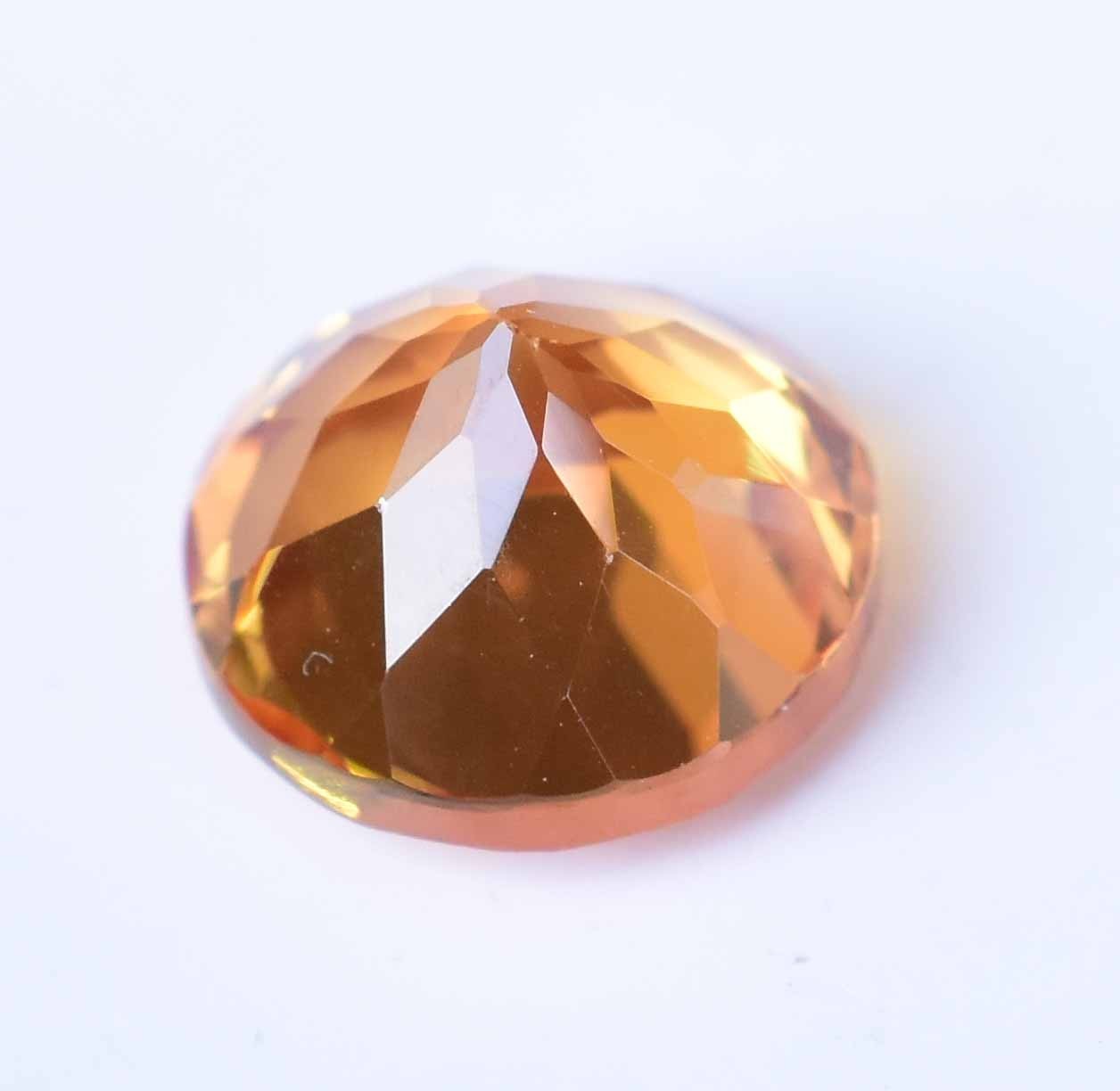 Natural Ceylon Padparadscha Sapphire 3.30 Ct Stunning Round Certified Gemstone