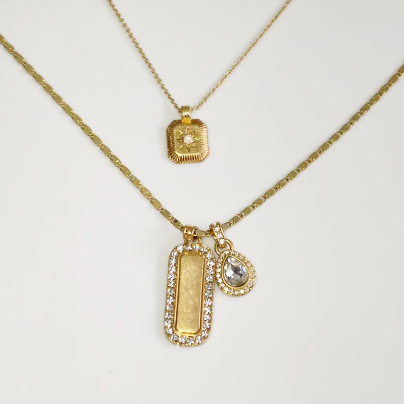 New 21″ Cabi Layered Pendant Necklace Gift Retro Women Party Vacation Jewelry