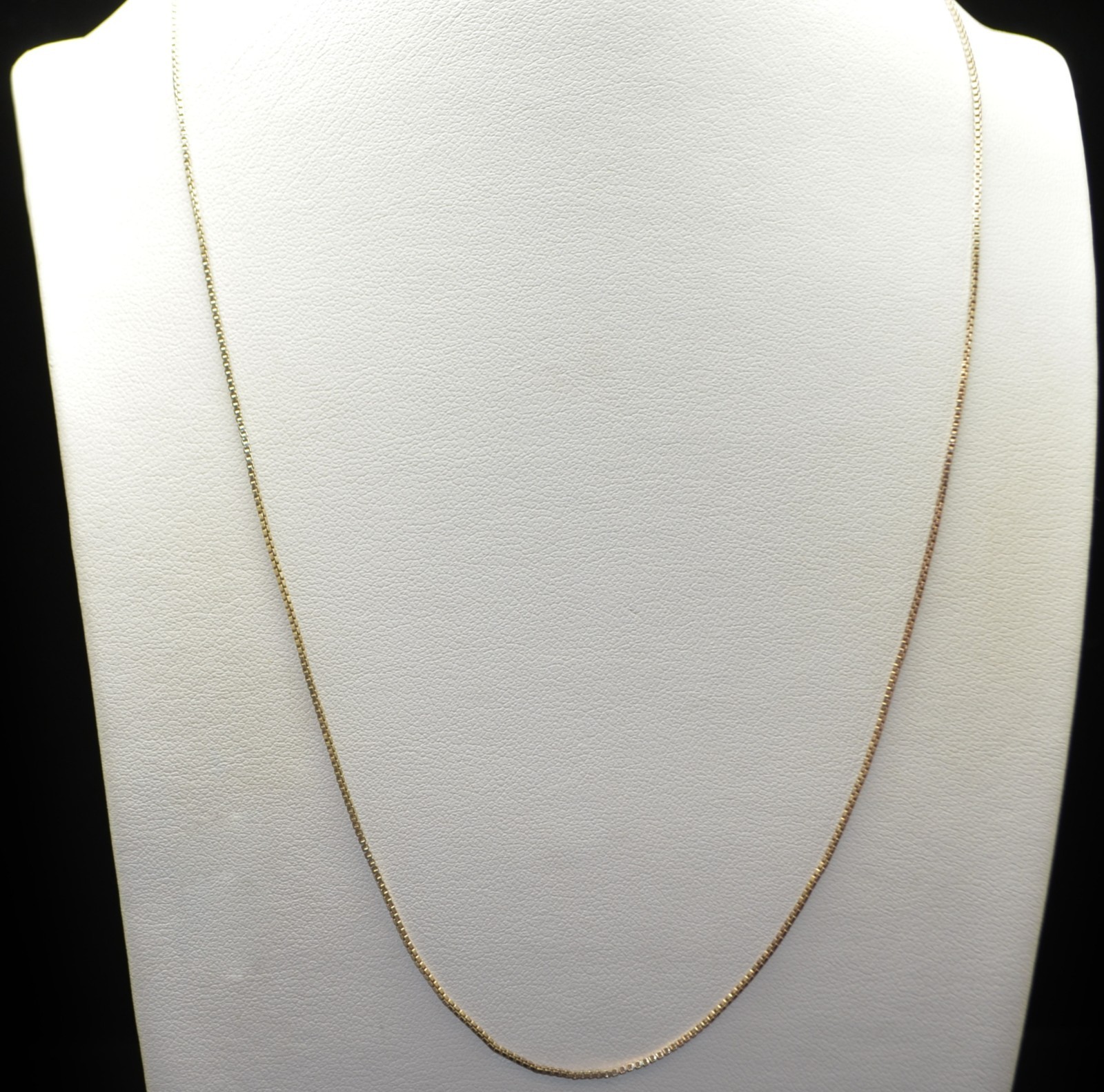Sterling Silver Box Chain Necklace 18.0″ #FMH203