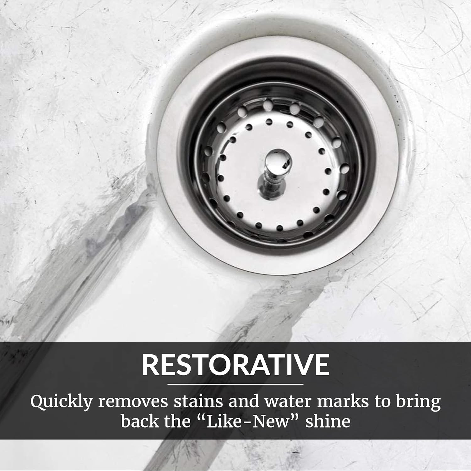 HOPE’S Perfect Sink Cleaner and Polish, Restorative, Removes Stains, Cast…