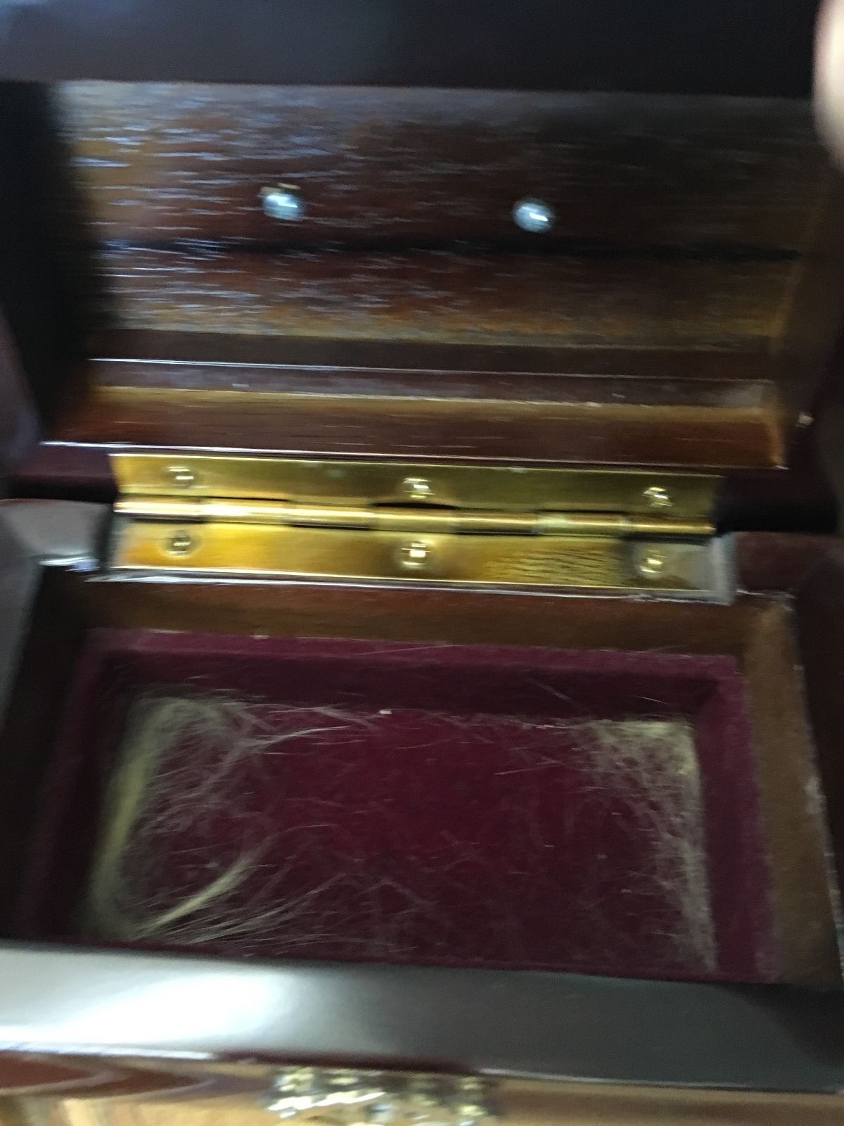 SUPER BITCHEN FANTASTIC DARK WOOD JEWELRY BOX – 6 X 4 X 3 1/2 INCHES