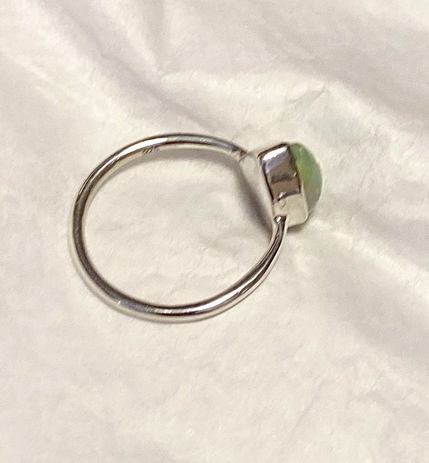 Lovely Ethiopian Opal Ring 925 Sterling Silver Size 7🌹