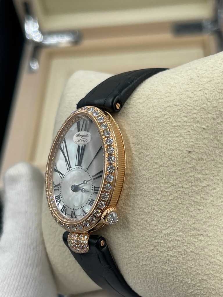Breguet Reine de Naples 33×24.95mm 18K Rose Gold & Diamonds Lady’s Watch, 8928BR