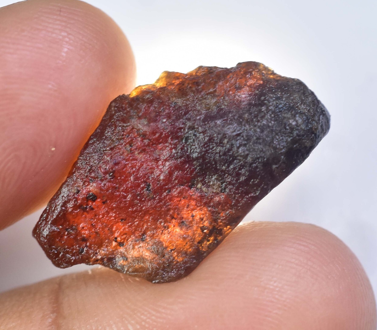 21.25 Ct Natural Hessonite Orange Garnet Certified Untreated Facet Loose Rough