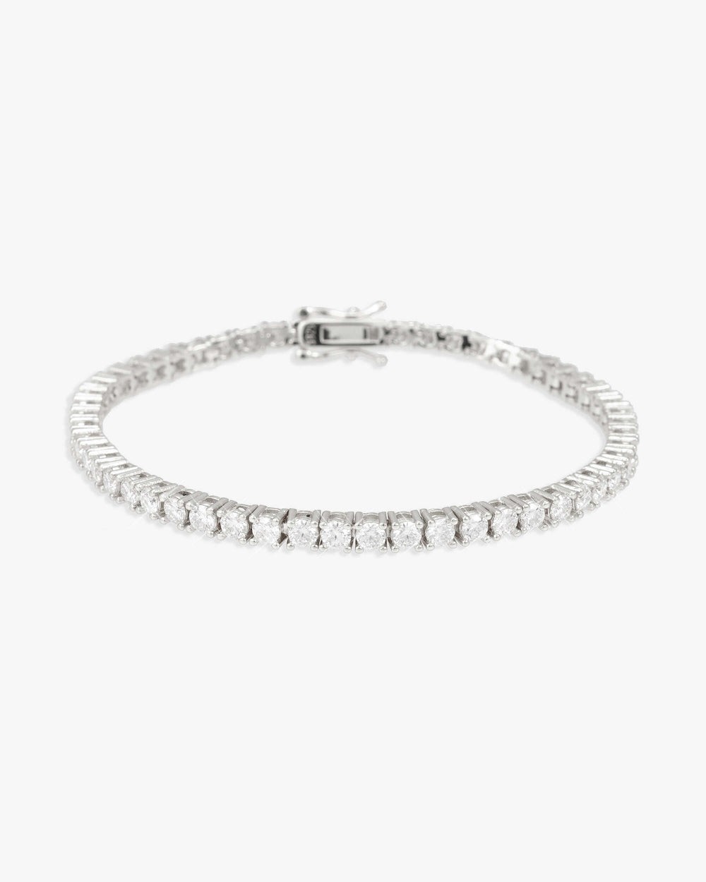 6.50mm Moissanite Tennis Bracelet in 925 Sterling Silver Luxury Unisex jewellery