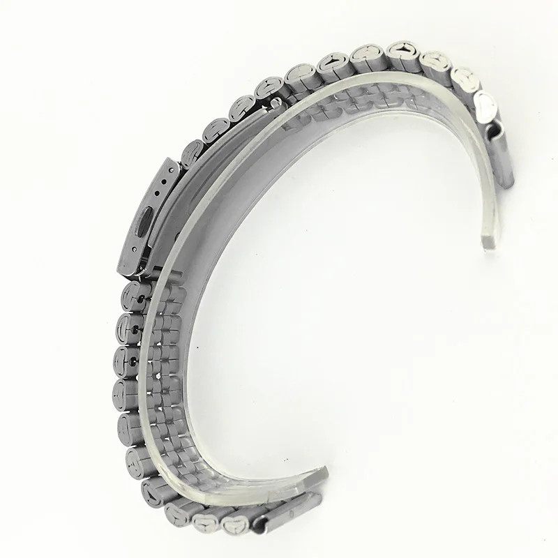 Double Deployant Piece Steel 5 Rows Watch Band 18mm 20mm 22mm Strap Belt & Tool