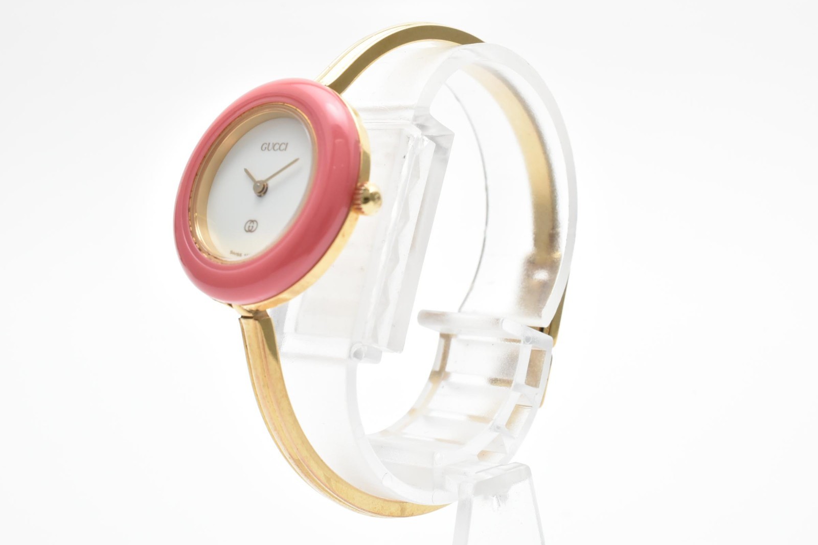 GUCCI Change Bezel 11/12.2 1100L Gold Vintage Quartz Woman’s Watch with Box