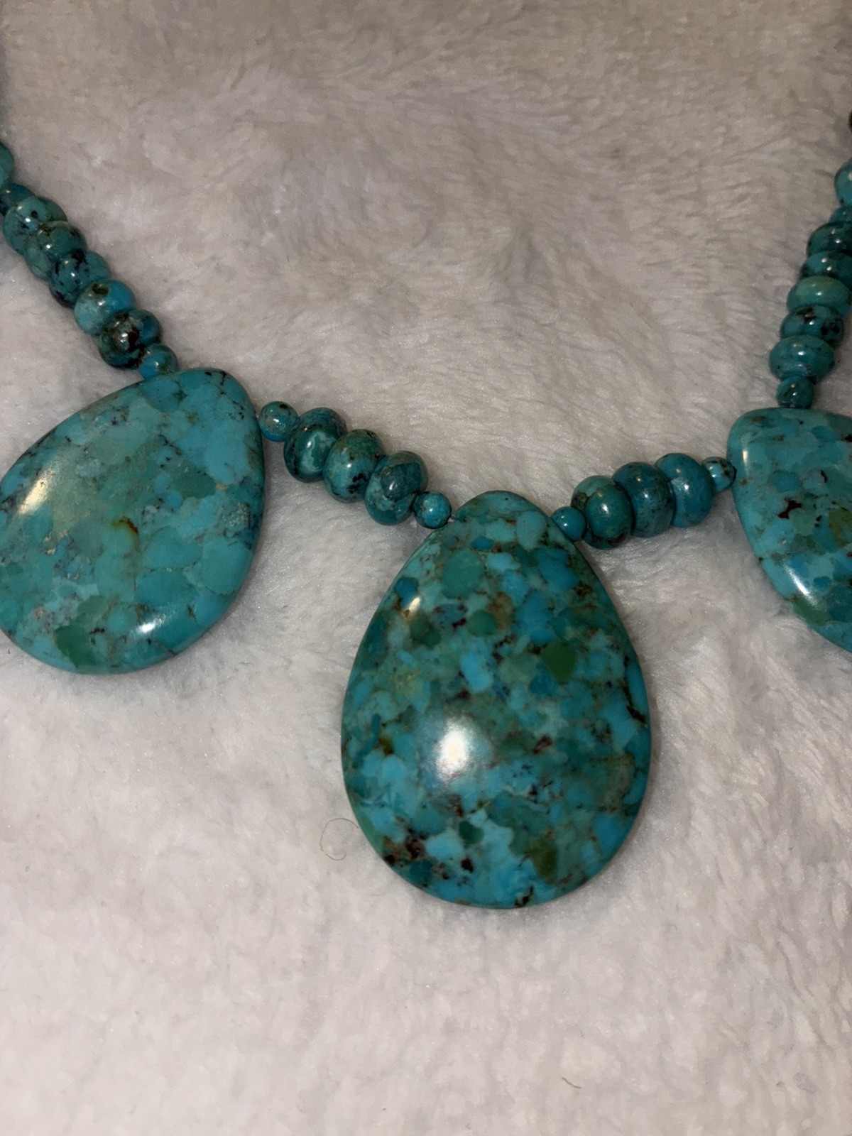 Jay King Mine Finds Sterling Silver Turquoise Beaded Statement Necklace 925