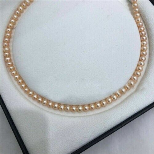 Genuine AAA 7-8 mm pink south sea Real PEARL NECKLACE 16″ 18″ 20″ 14K