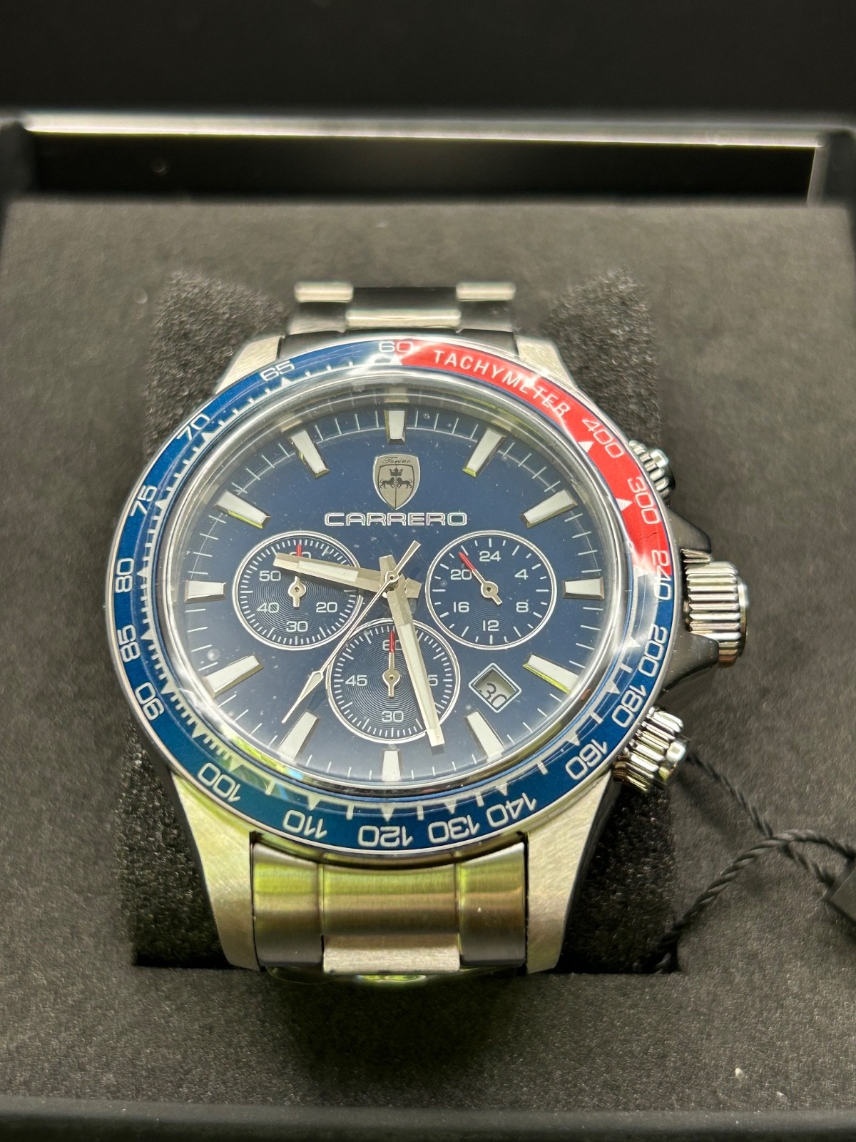 Brand New Beautiful Torino Carrero Men’s Avatar Watch 44mm Red/Blue Chronograph