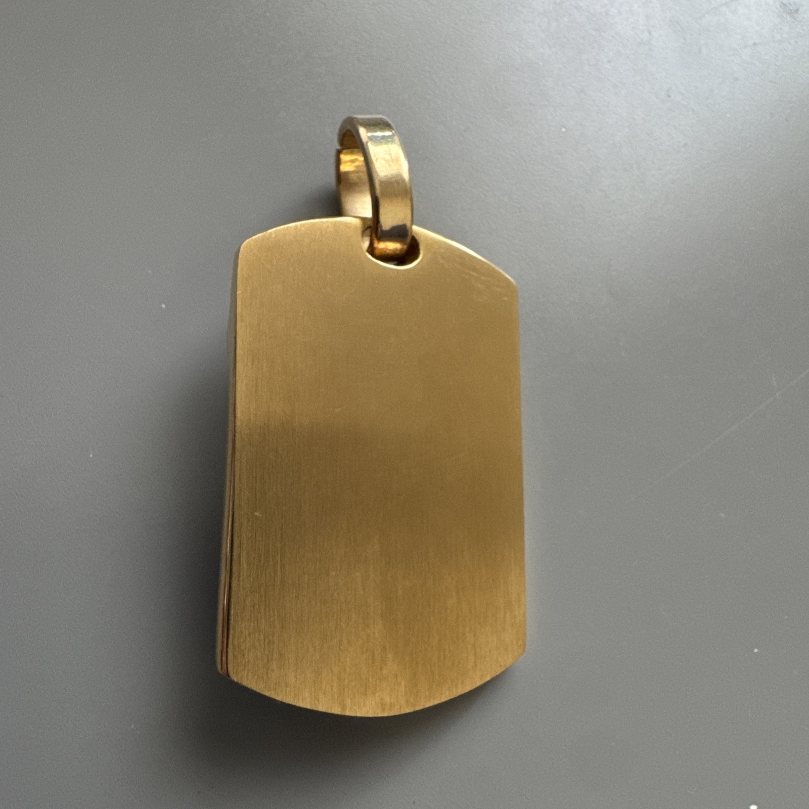 U.S.A America Flag Pendant Cubic Zirconia Stainless Steel 24” Chain Eagle Gold