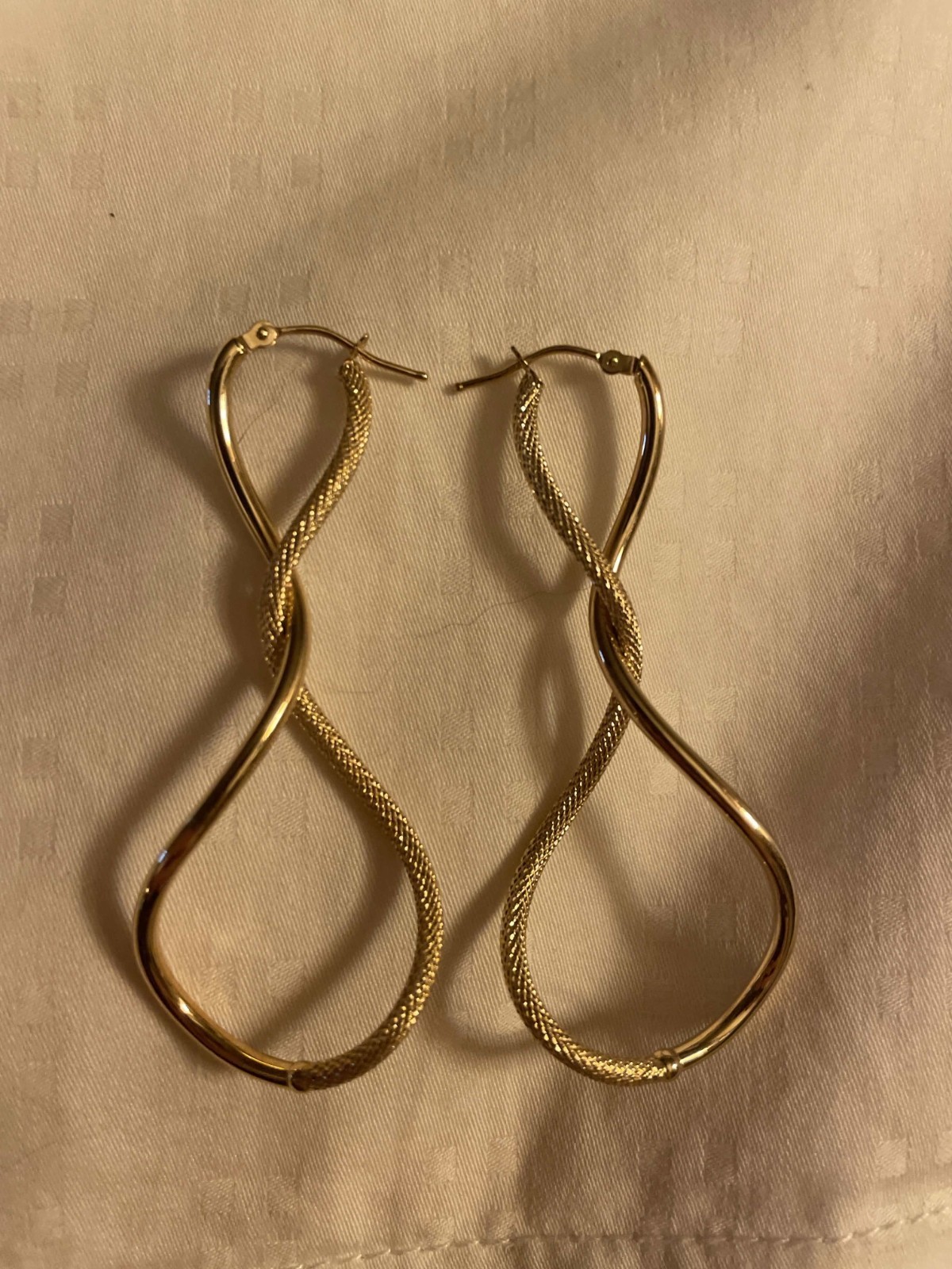 14k twirled earrings Milor Italy