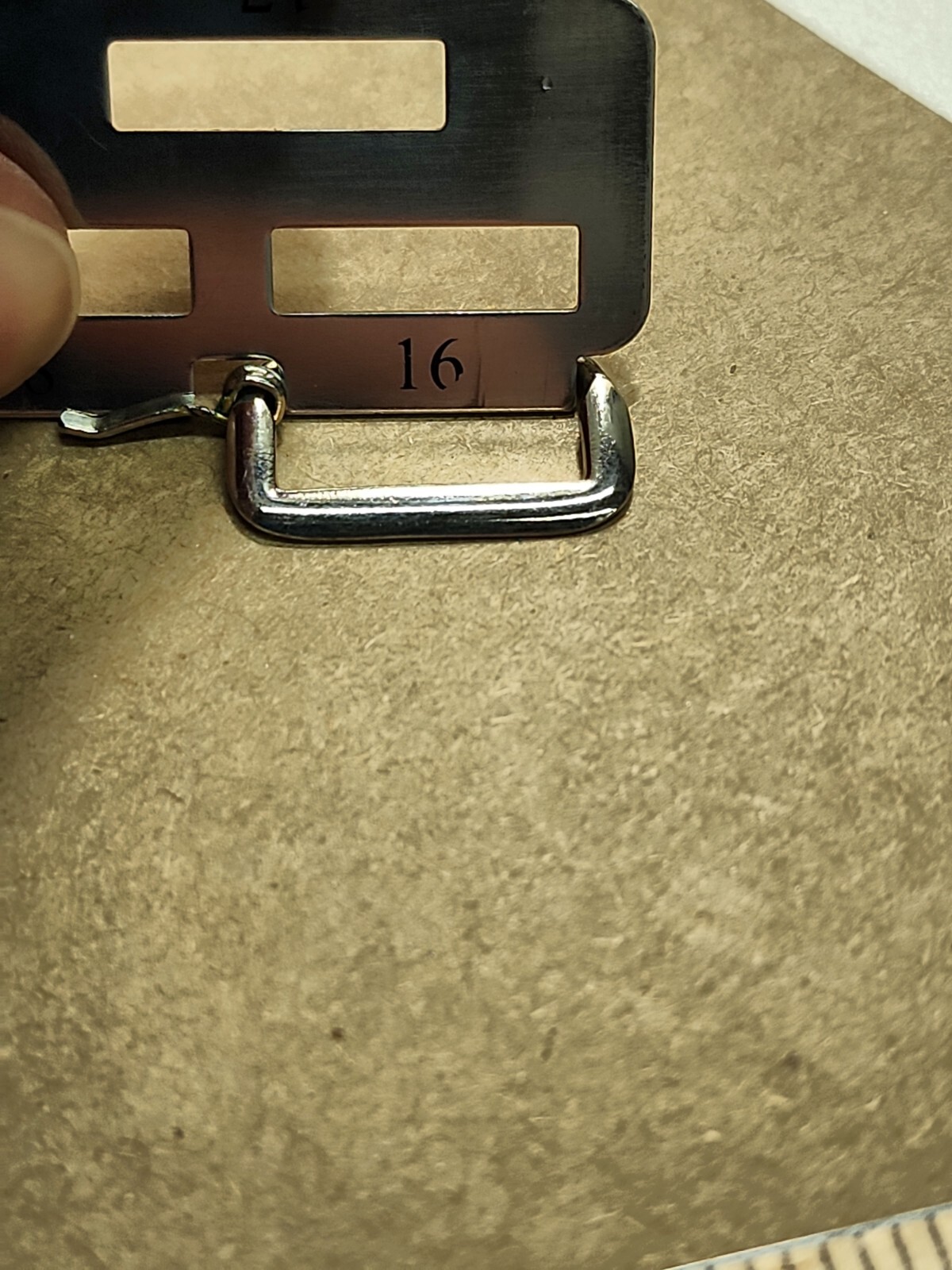 Vintage 40’s-50’s NOS Silver-Tone Sew In Watch Band Buckle With 16mm Interior