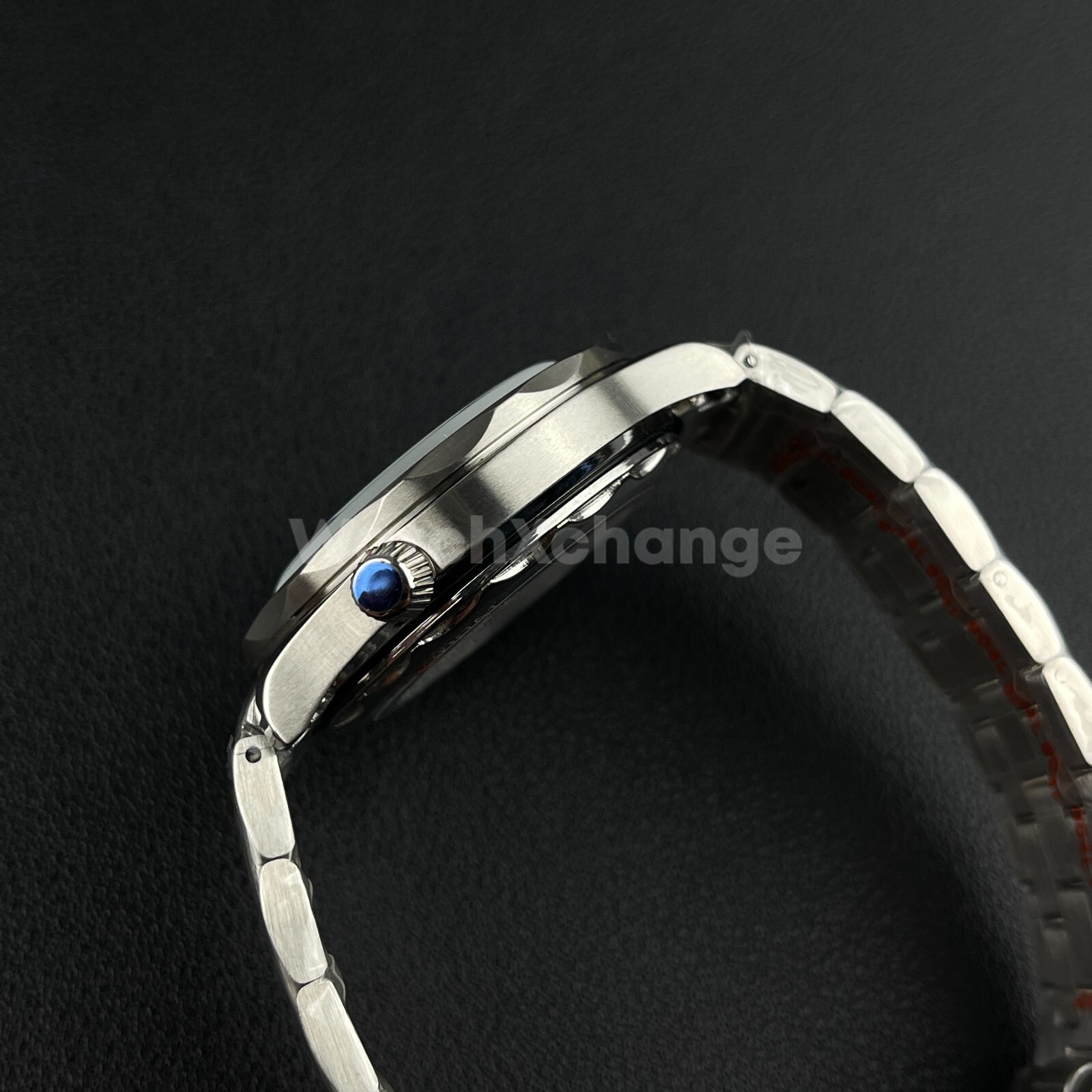 41mm Silver Stainless Steet Sapphire Glass Watch Case fit NH35 NH36 Seamaster