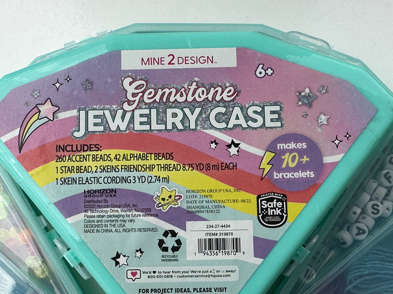 NWT Gemstone Jewelry 1 case Mine 2 Design You can Make 10 bracelets & more
