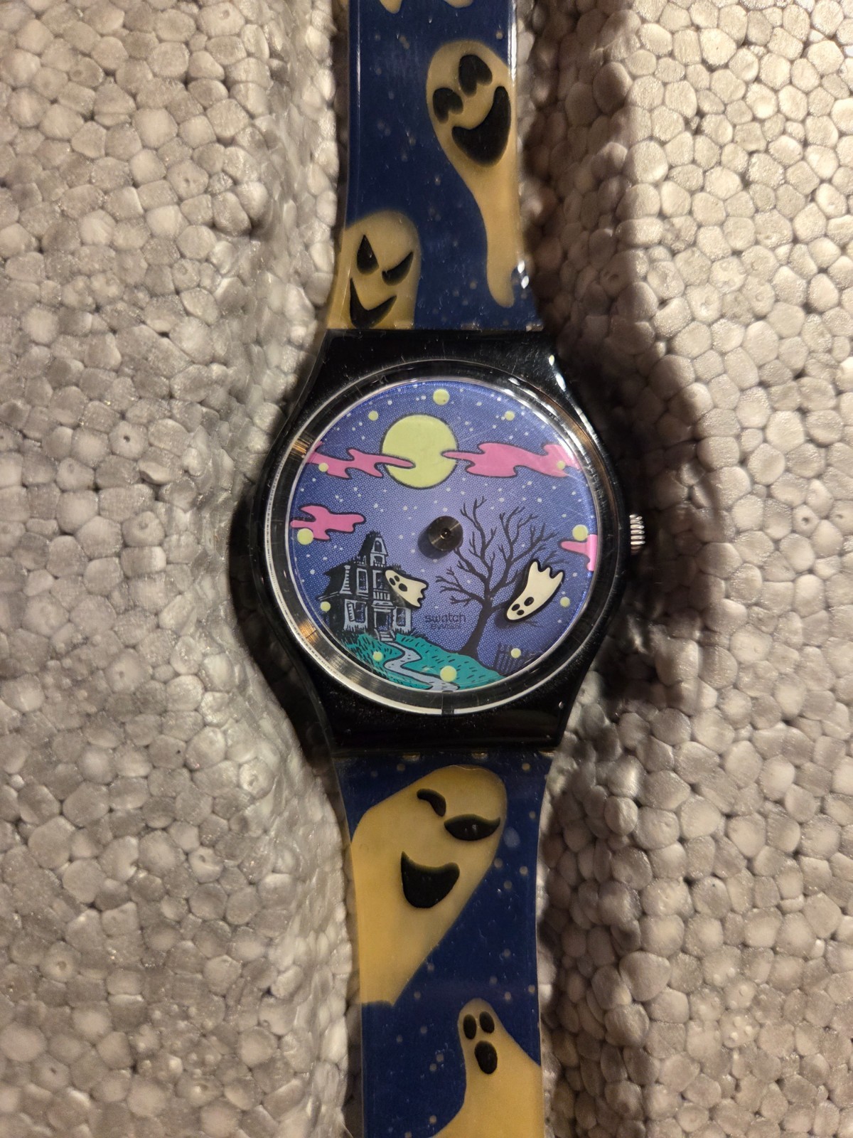 Swatch “Geisterstund” GB192 Haunted House Ghost Stories Halloween Release 1999