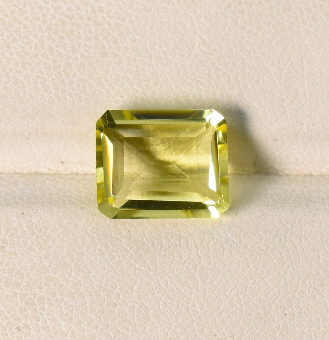 Natural Lemon Quartz Octagon Emerald Cut Gemstone 11X9 MM 4.05 Ct Loose Gemstone