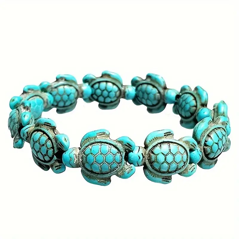 Sea Turtles Jewelry Turquoise Ocean Tortoise Boho Bracelet