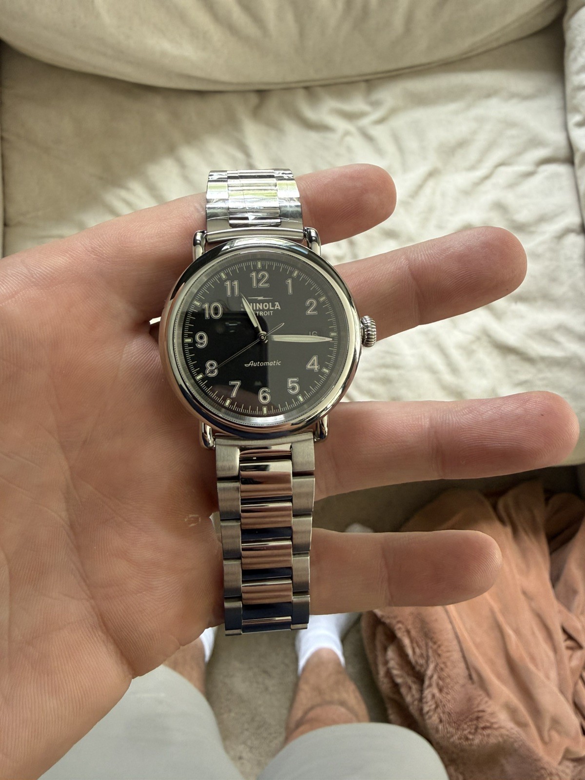 Rare Shinola Runwell Automatic 39.5mm Watch Black