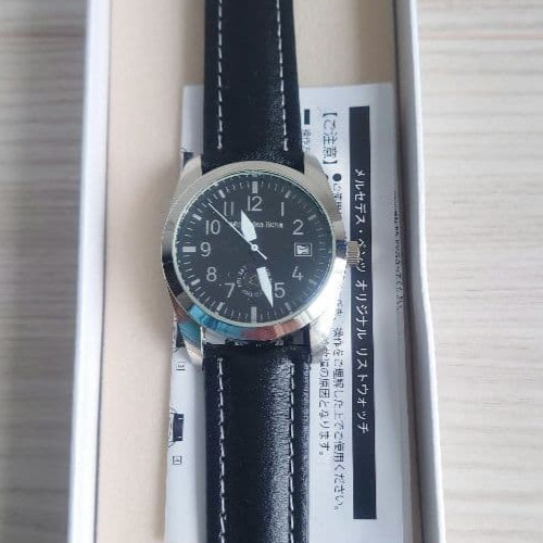 MERCEDES Benz Original Wrist Watch Black Novelty New unused Japan Rare