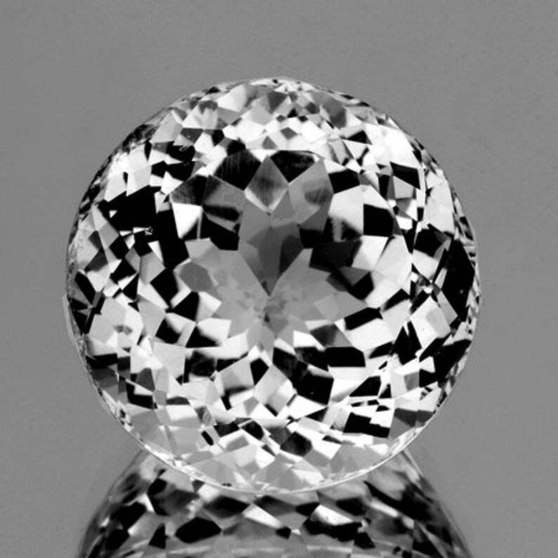 White Topaz Round 18.50 mm 34.60 carat, Flawless-VVS , Natural Loose Gemstone