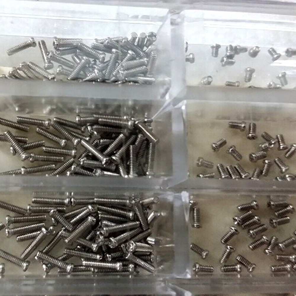 600Pcs/box Stainless Steel Eyeglass Jewelry Watch Repair Screw Set Screws Kit