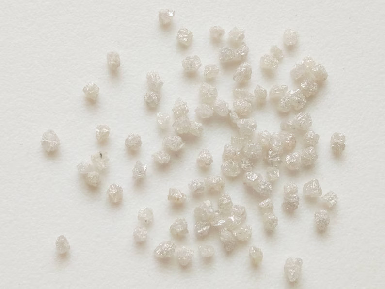 2.5-3.5mm White Rough Diamond, White Raw Diamond, Uncut Diamond, Loose White