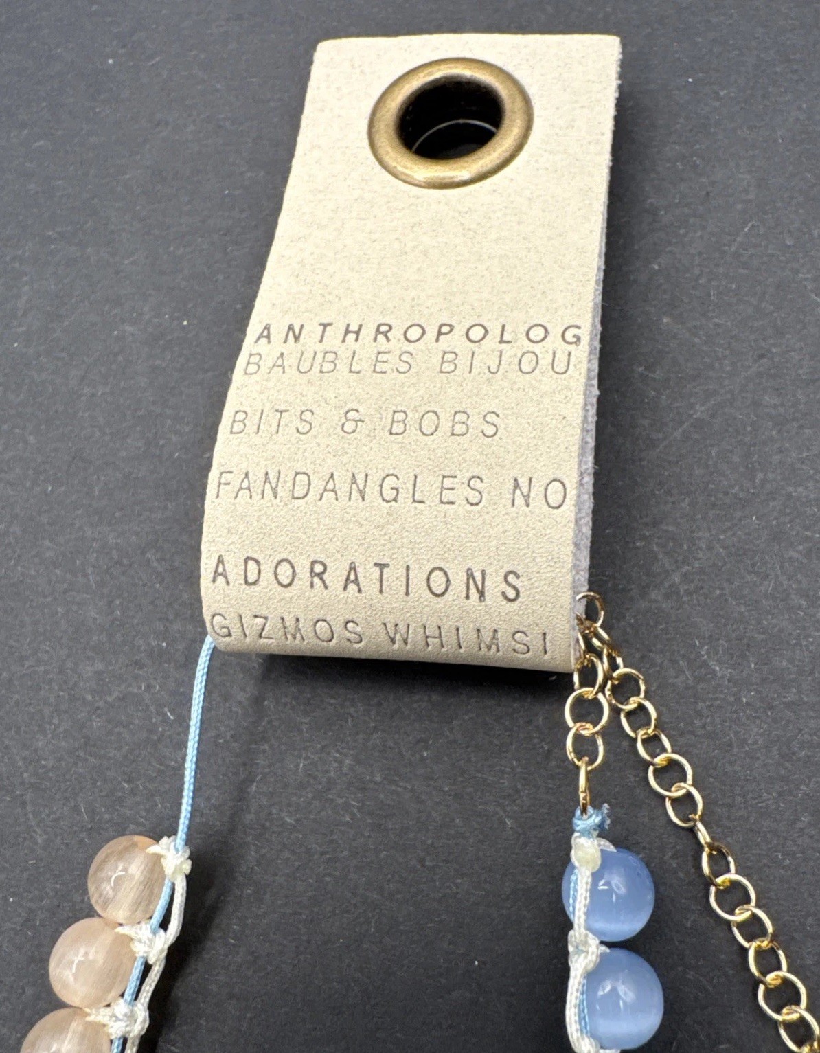 By Anthropologie Glass Pearl Collar Necklace 15” BNWT