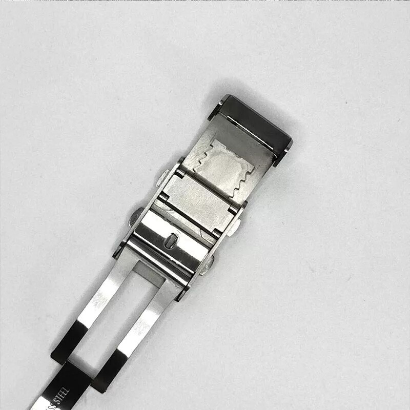 Adjustable Ratchet Buckle 316L Stainless Steel Watch Strap Clasp 18mm 20mm 22mm*