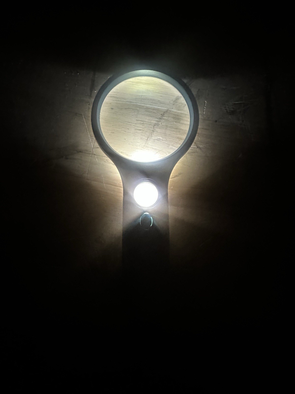 30X Jumbo Handheld Magnifying Glass w/ 12 Bright LED Light Illuminated Magnifier