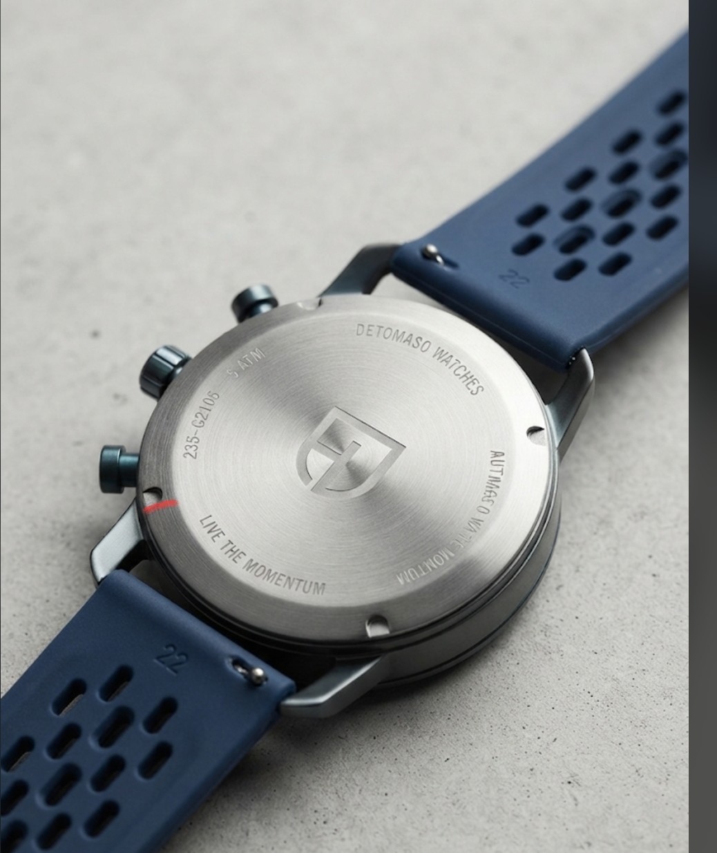 DETOMASO SORPASSO CHRONOGRAPH VELOCITÀ BLUE ORANGE 42mm