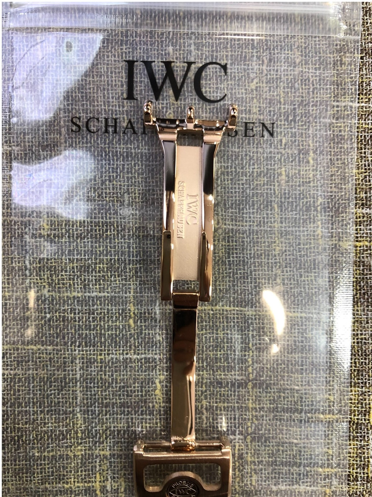 IWC 18mm Stainless Steel Butterfly Unfolding Buckle OEM Genuine Pilot Buckle