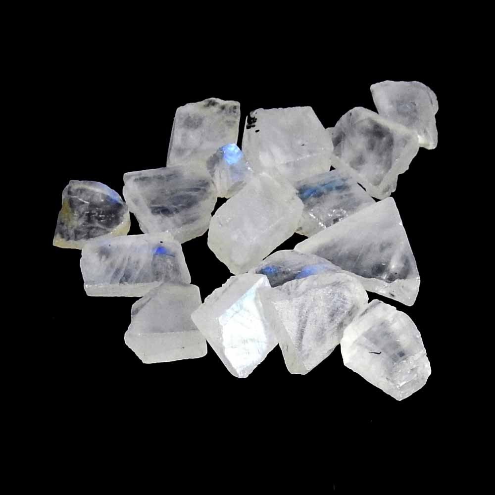 Quality Natural Rainbow Moonstone Small Size Rough Slices Wholesale Lot