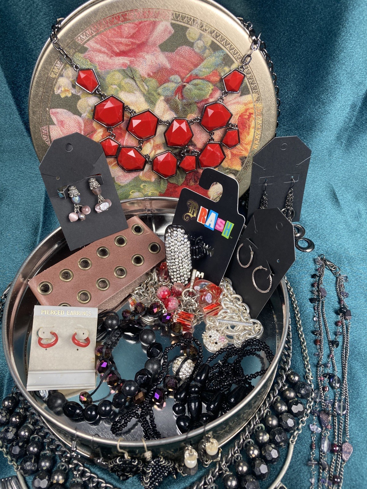 20 Lot Gothic Inspired Costume Jewelry Romance Goth Earring Emo Box Included