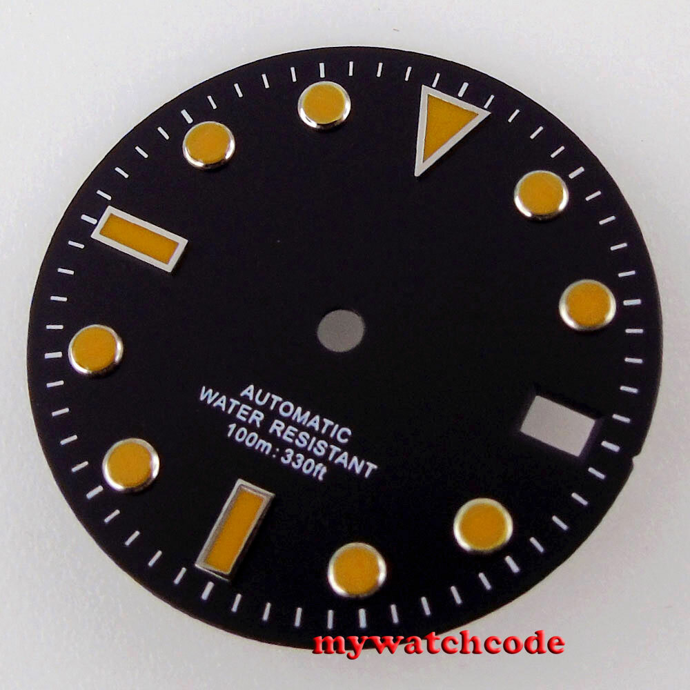 28.5mm black white Watch Dial for eta 2824 2836 8215 8205 NH35 ST1612 Movement