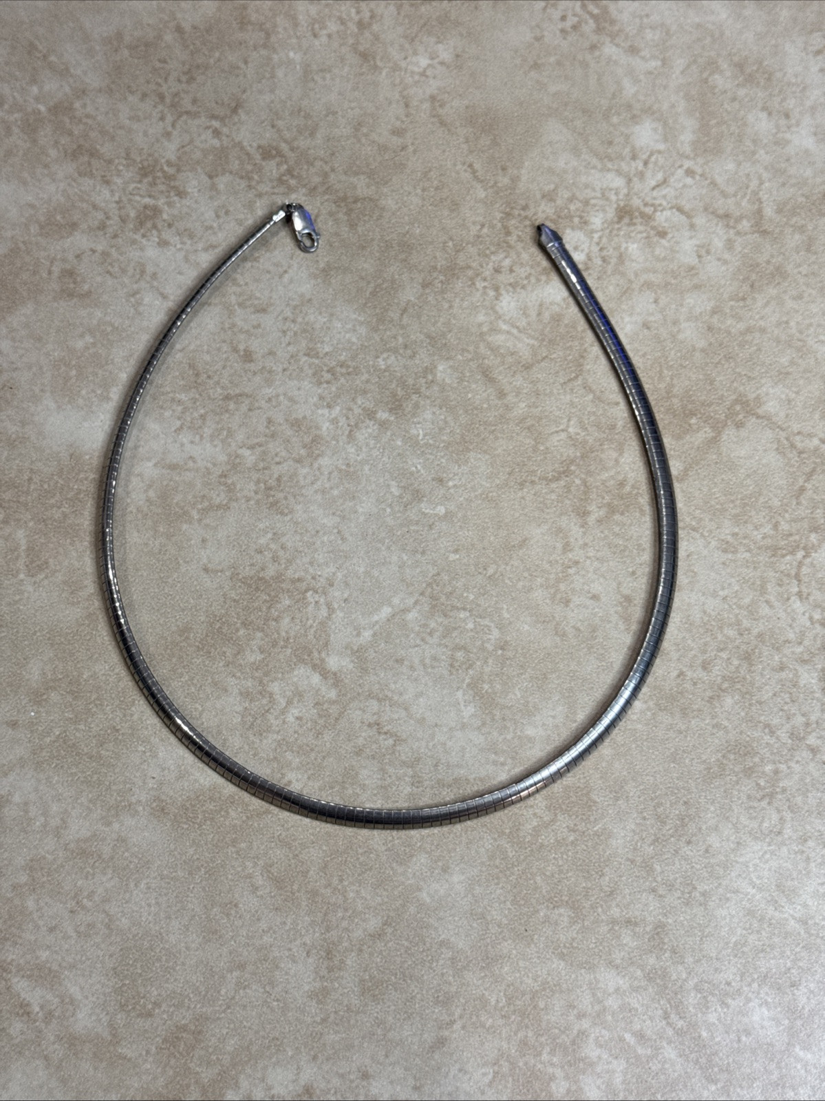 Vintage Italian Silver Cocoon Link 18-1/4″(46.2cm) long- 3mm Wide Chain 24g
